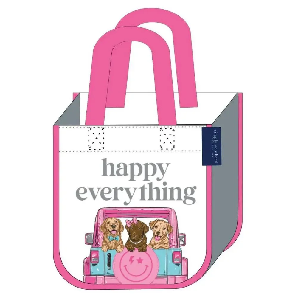 Simply Southern Recycle Eco Friendly Small Happy Everything Bag